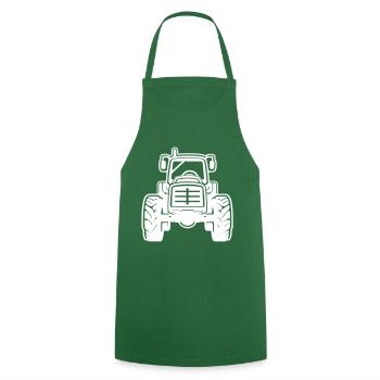 Traktor Bauer Farmer Symbol - Kochschürze - Grün - Vorne - AI Model Male 185 dark (185cm)