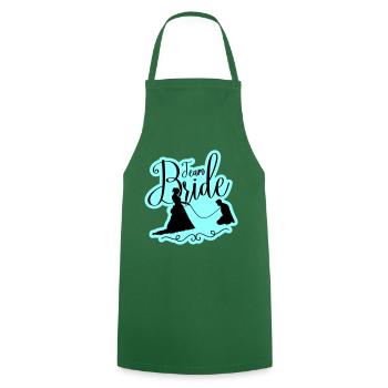 Équipe Mariée Mariage Poule - Tablier de cuisine - vert foncé - Devant - AI Model Male 185 dark (185cm)
