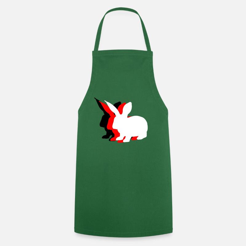 Lapin Lapin Lapin Antifa - Tablier de cuisine - vert foncé