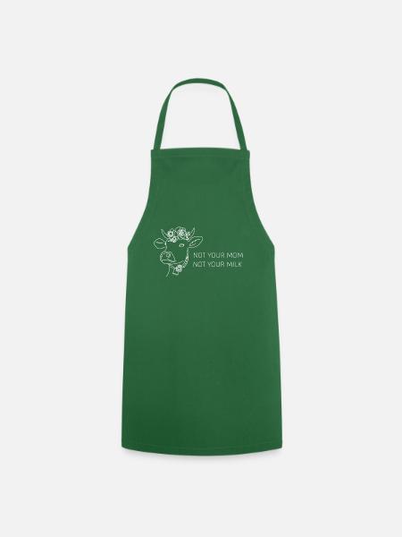 Not Your Mom Not Your Milk White - Cooking Apron - green