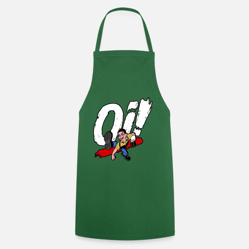 Oi! - Skinhead dansant (couleur II) - Tablier de cuisine - vert foncé