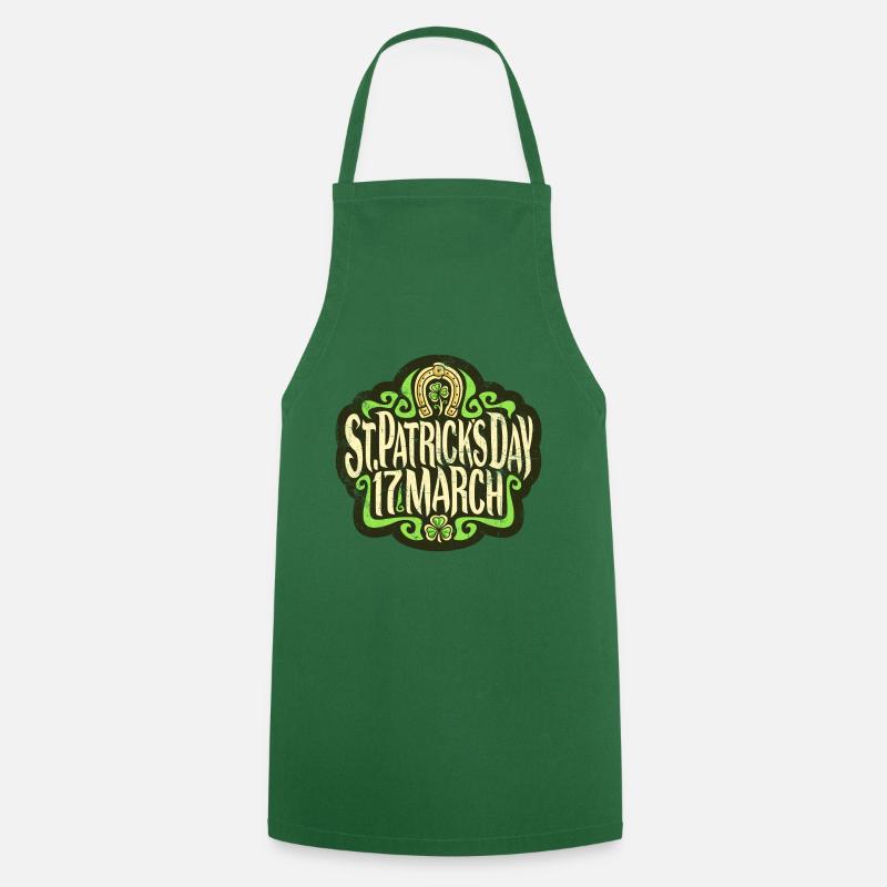 Cadeau de la Saint-Patrick - Tablier de cuisine - vert foncé