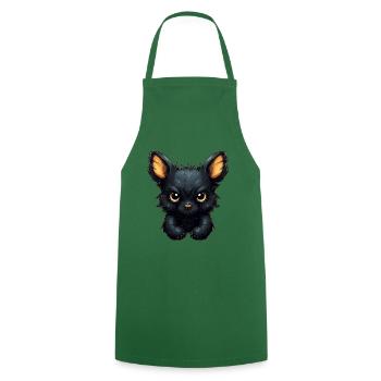 Super cute Dog retro style - Cooking Apron - green - Front - AI Model Male 185 dark (185cm)