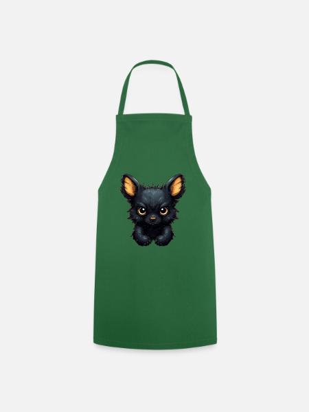 Super mignon Dog style rétro - Tablier de cuisine - vert foncé