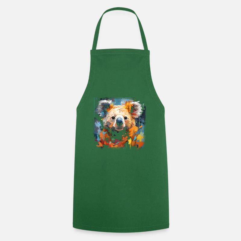 Graffiti Koala - Tablier de cuisine - vert foncé