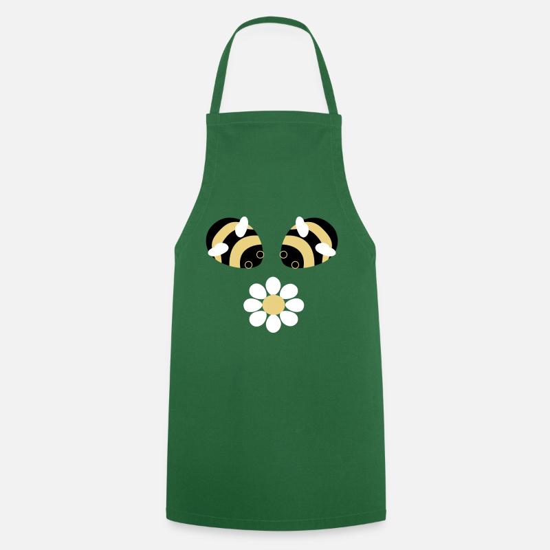 Bees flower - Cooking Apron - green