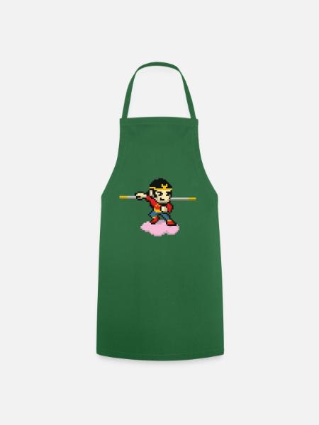 Pixel monkey magic - Cooking Apron - green