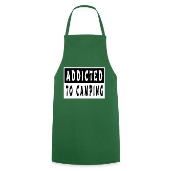 outdoor gift joke funny quote present breakfast - Kochschürze - Grün - Vorne - AI Model Male 185 dark (185cm)