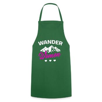 Wanderwomen Randonnée Montagne Femme Randonnée Femme - Tablier de cuisine - vert foncé - Devant - AI Model Male 185 dark (185cm)