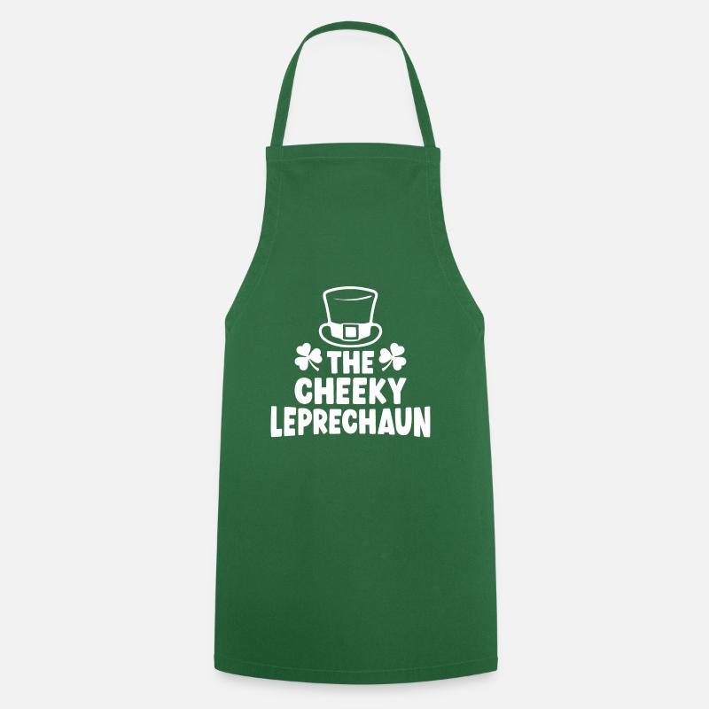 The Cheeky Leprechaun - Cooking Apron - green