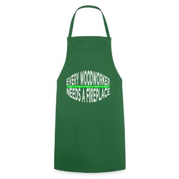 arborists americas forest work fun chainsaw grab - Cooking Apron - green - Front - AI Model Male 185 dark (185cm)