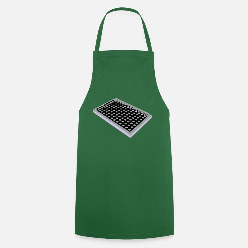 96 Well Plate / 96 perforated plate - Cooking Apron - green