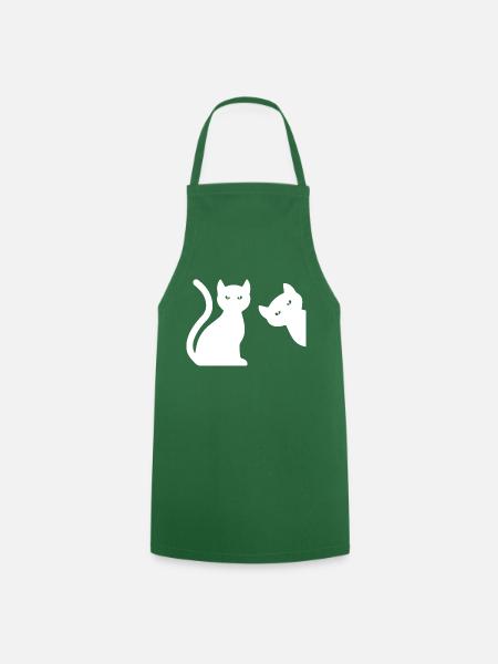 Cat Katze - Kochschürze - Grün