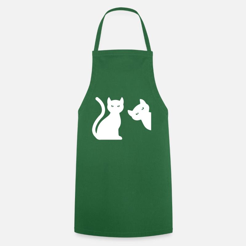 Cat Katze - Kochschürze - Grün