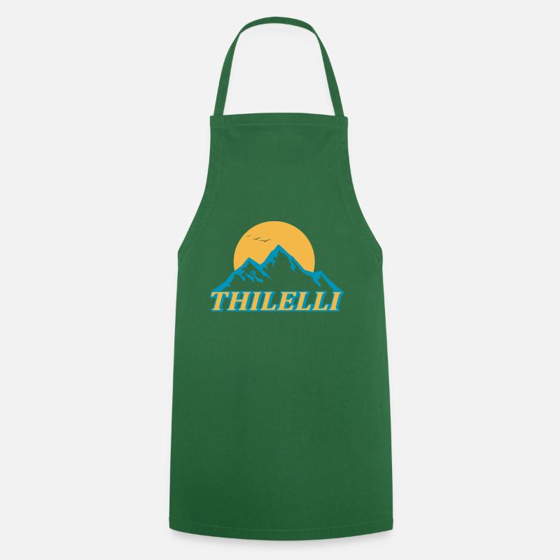 logo THILELLI - Tablier de cuisine - vert foncé