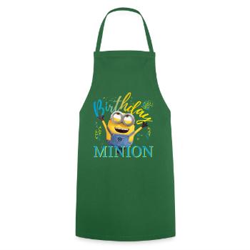Minions Birthday Minion Avec Confettis - Tablier de cuisine - vert foncé - Devant - AI Model Male 185 dark (185cm)