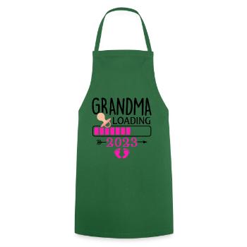 Grand-mère-à-être, Grand-mère chargement 2023 Grand-mère 2023 - Tablier de cuisine - vert foncé - Devant - AI Model Male 185 dark (185cm)