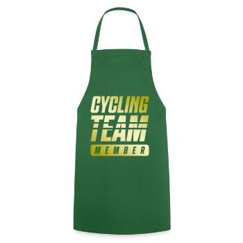 Cycling Team - Cooking Apron - green - Front - AI Model Male 185 dark (185cm)