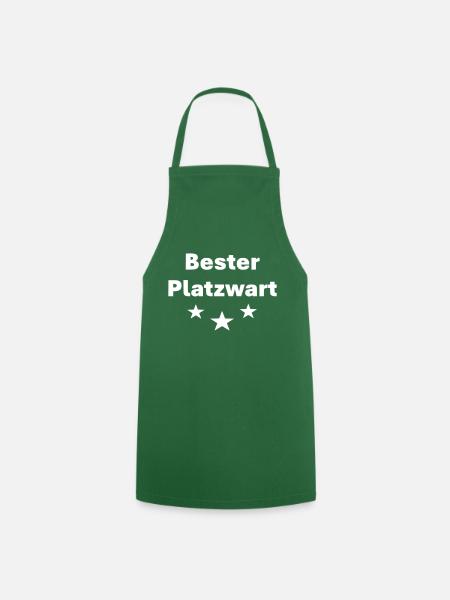 Bester Platzwart - Kochschürze - Grün