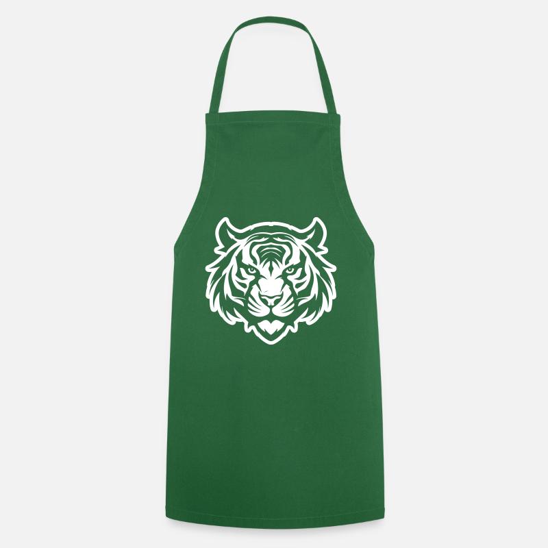 Tiger Kopf - Kochschürze - Grün