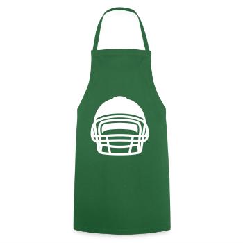 Casque de football - Tablier de cuisine - vert foncé - Devant - AI Model Male 185 dark (185cm)