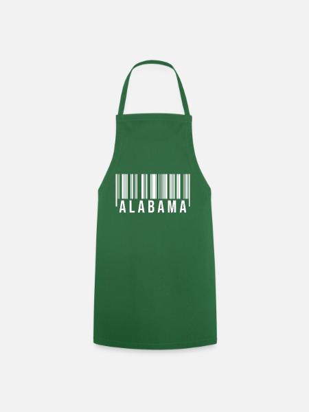 Alabama Barcode - Kochschürze - Grün