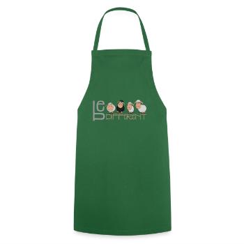 Little Be Different Sheep - Unique et différent - Tablier de cuisine - vert foncé - Devant - AI Model Male 185 dark (185cm)