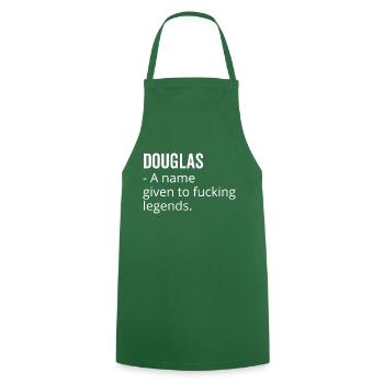 Douglas a Name Given to Fucking Legends - Cooking Apron - green - Front - AI Model Male 185 dark (185cm)