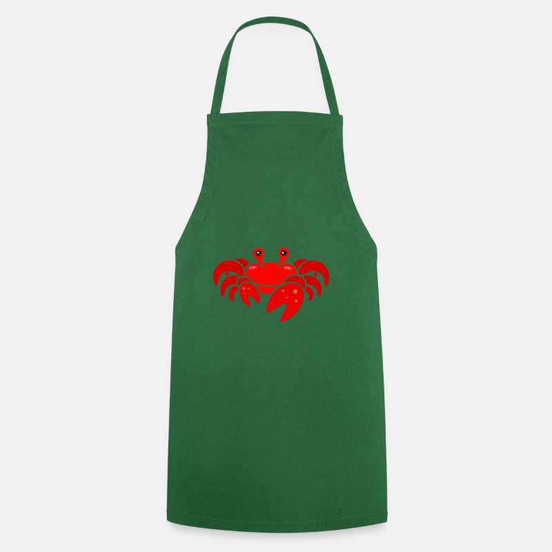 crabe - Tablier de cuisine - vert foncé