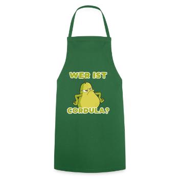 Qui est Cordula Gruen? Chemise de fête Cordula Green - Tablier de cuisine - vert foncé - Devant - AI Model Male 185 dark (185cm)