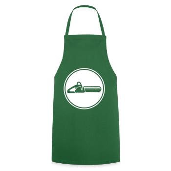 Icône d’icône de tronçonneuse - Tablier de cuisine - vert foncé - Devant - AI Model Male 185 dark (185cm)
