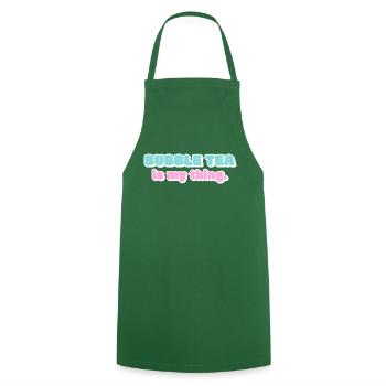 My thing - Cooking Apron - green - Front - AI Model Male 185 dark (185cm)