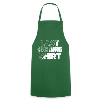 Sayings Hiking Travel Camping Men - Cooking Apron - green - Front - AI Model Male 185 dark (185cm)