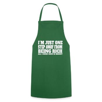 funny sayings funny saying gift funny - Cooking Apron - green - Front - AI Model Male 185 dark (185cm)