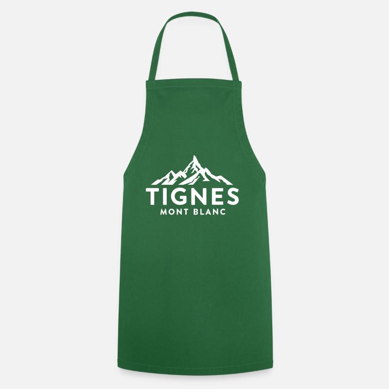 Tignes - Mont Blanc - Tablier de cuisine - vert foncé