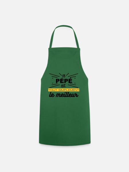 pépé simplement meilleur - Tablier de cuisine - vert foncé