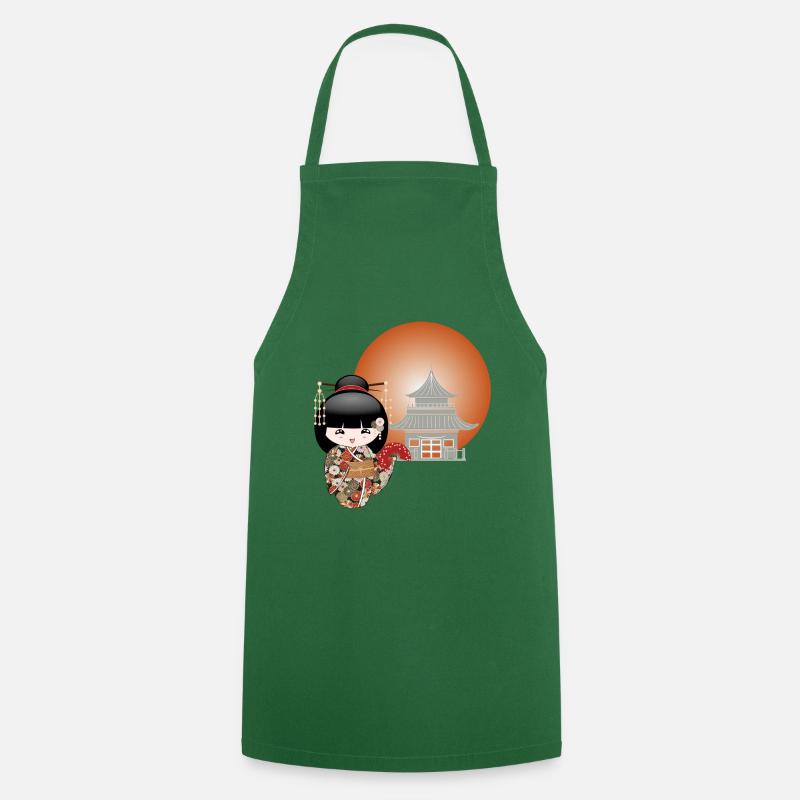 Sunset - Cooking Apron - green