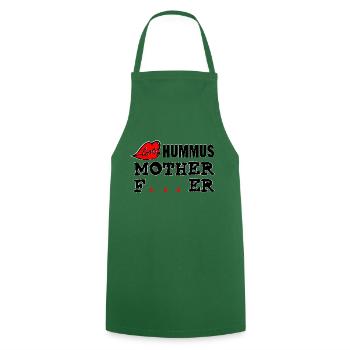 Love Hummus Mother Father! - Cooking Apron - green - Front - AI Model Male 185 dark (185cm)