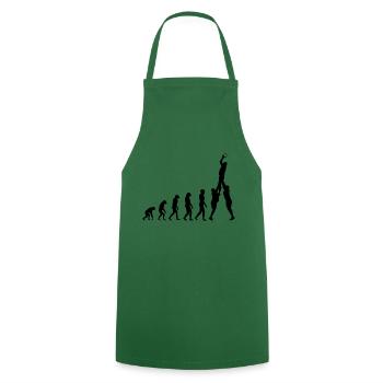 rugby - Cooking Apron - green - Front - AI Model Male 185 dark (185cm)