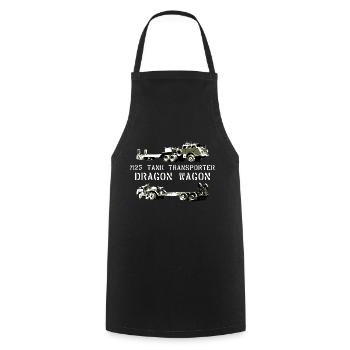 AVM Dragon Wagon M25 TANK TRANSPORTER US Seconde Guerre mondiale - Tablier de cuisine - noir - Devant - AI Model Male 185 dark (185cm)