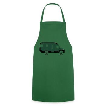 Sprinter Expedition 4x4 right right side - Cooking Apron - green - Front - AI Model Male 185 dark (185cm)