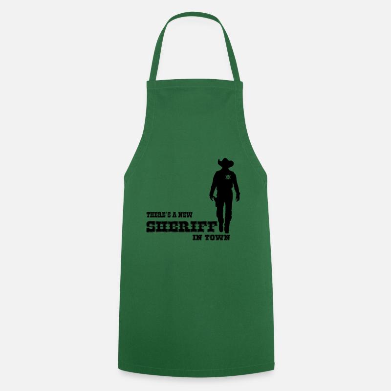 SHERIFF - Tablier de cuisine - vert foncé