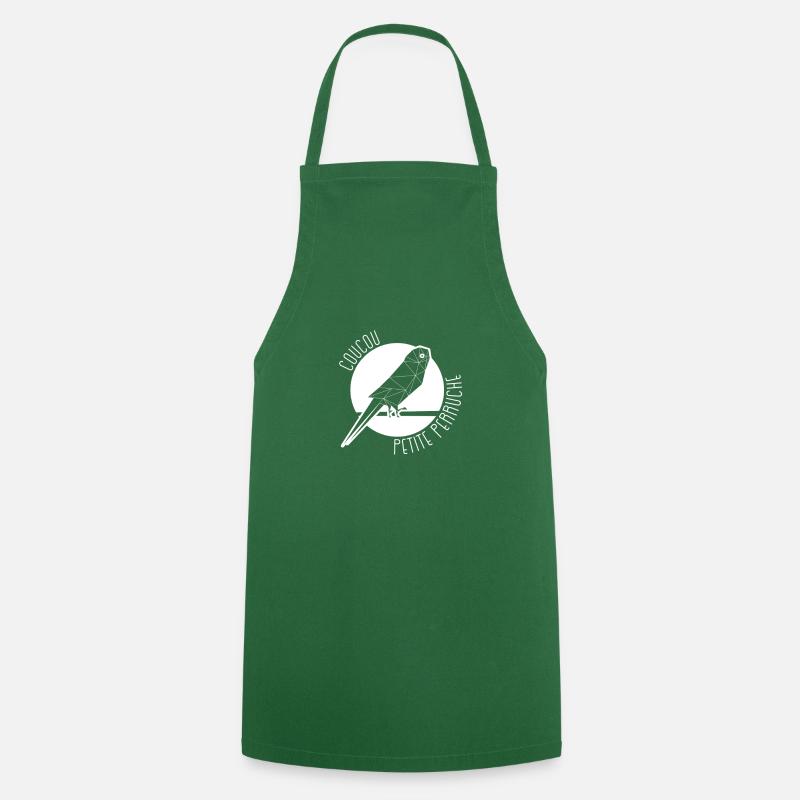 Coucou Petite Perruche - Tablier de cuisine - vert foncé