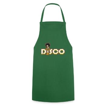 8bit disco - Kochschürze - Grün - Vorne - AI Model Male 185 dark (185cm)