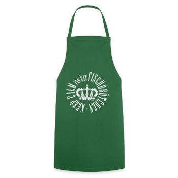 Rouleaux de poisson - Tablier de cuisine - vert foncé - Devant - AI Model Male 185 dark (185cm)