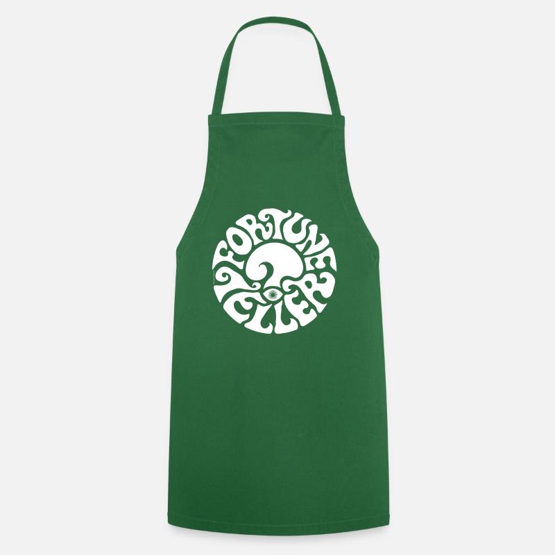 BONNE AVENTURE sixties diseuse de bonne aventure psychédélique 60 - Tablier de cuisine - vert foncé