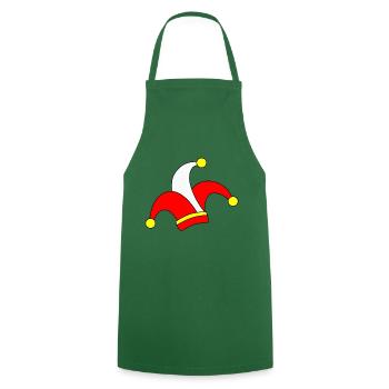 Chapeau de carnaval - Tablier de cuisine - vert foncé - Devant - AI Model Male 185 dark (185cm)