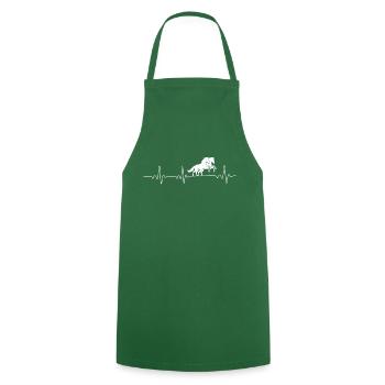 Fréquence cardiaque Chevaux Chevaux - Tablier de cuisine - vert foncé - Devant - AI Model Male 185 dark (185cm)