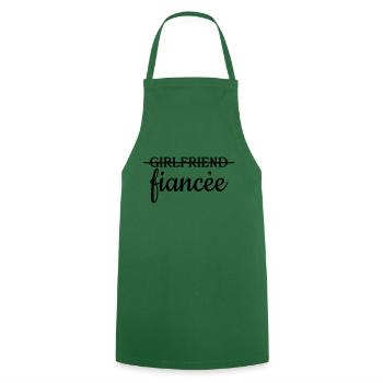 Girlfriend Fiancee - Cooking Apron - green - Front - AI Model Male 185 dark (185cm)
