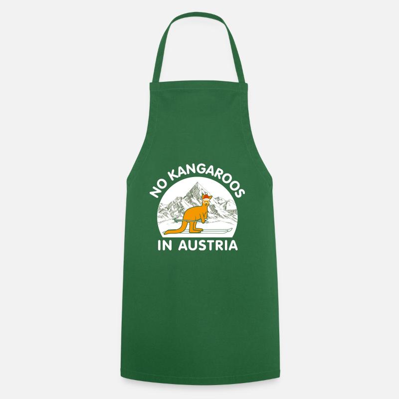 No Kangaroos In Austria - Tablier de cuisine - vert foncé
